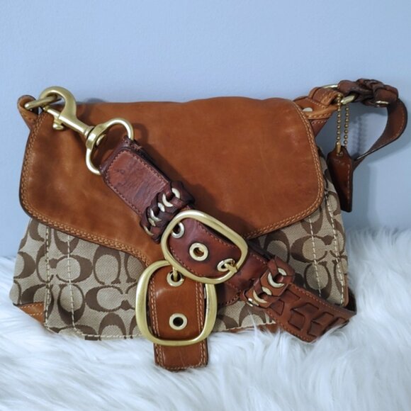 Coach Bleecker Legacy Signature C Shoulder Bag 2007 style 11434 - Picture 2 of 13